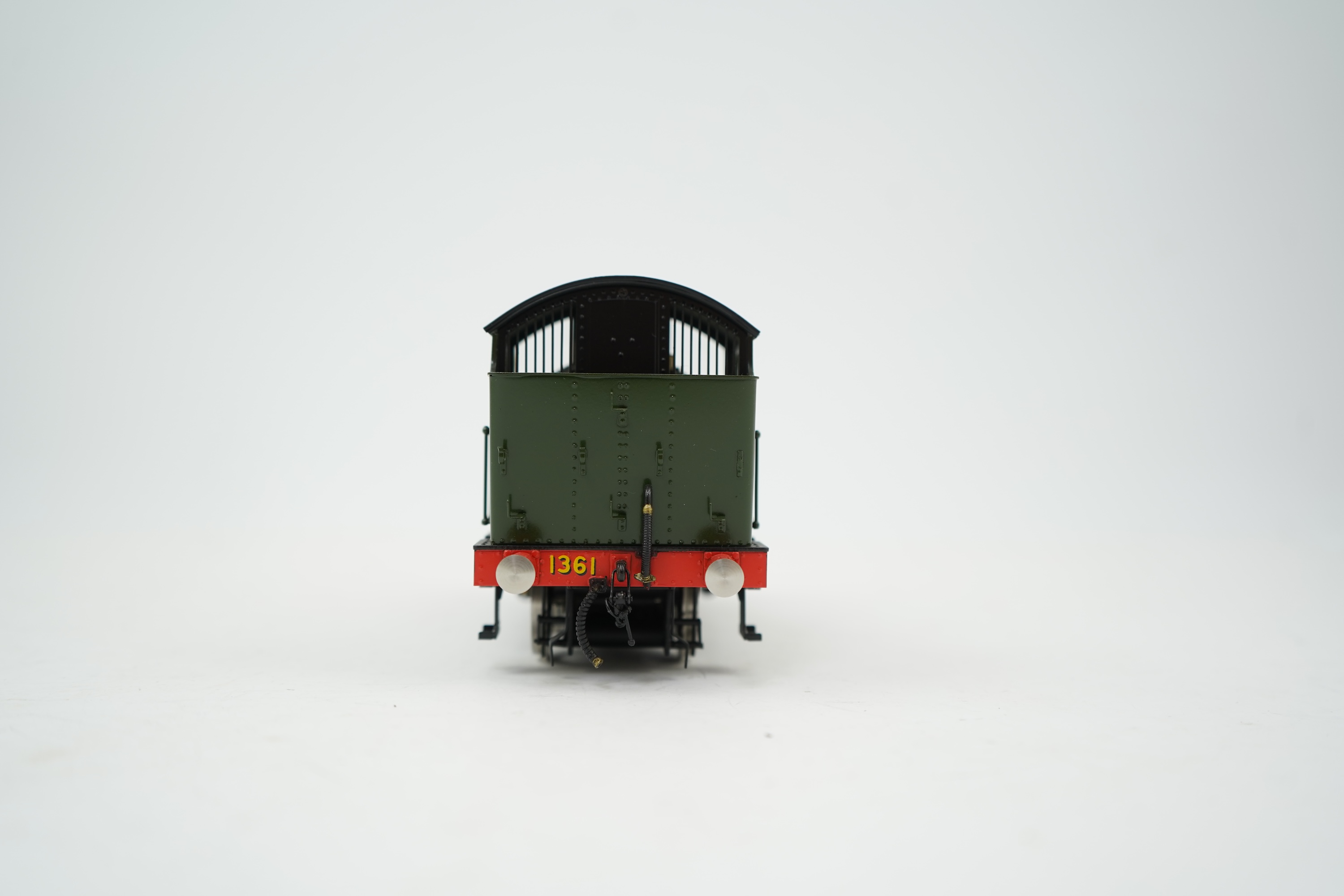 An 0 Gauge Tower Models, Blackpool, made in Sancheng China, model of GWR 1361 Class, 1361, 0-6-0ST locomotive, powered for two rail operation.